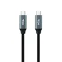 Nanocable Cable USB 3.2 Tipo-C a Tipo-C 100W 20Gbps 1m Gris y Negro